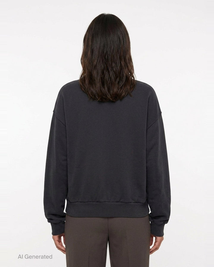 Slouchy V-Neck Sweatshirt | Open YY | Club21 - back