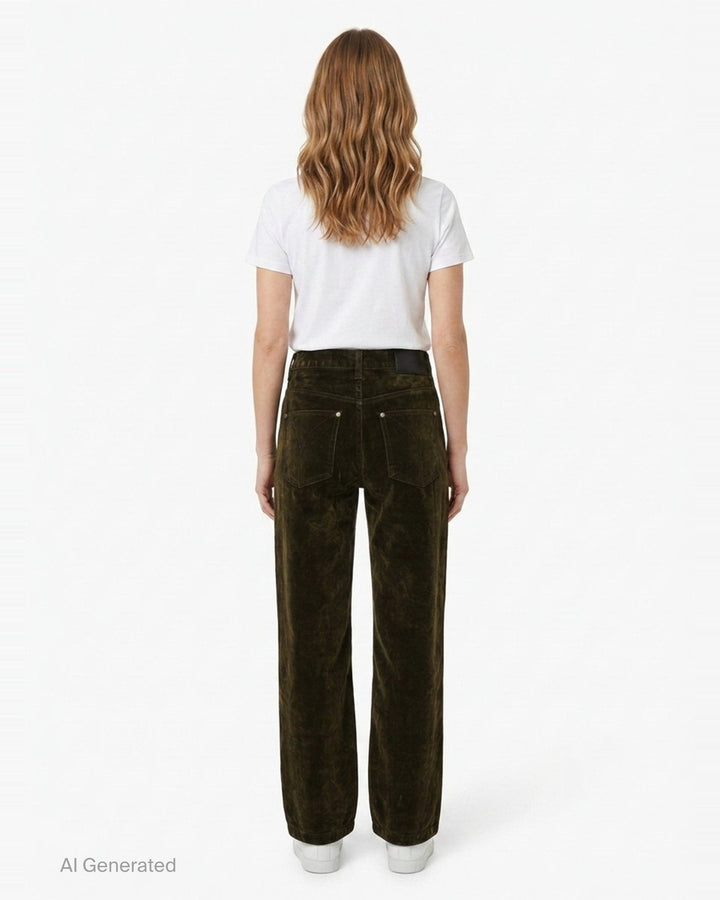 Velvet Curved Jeans | Open YY | Club21 - back