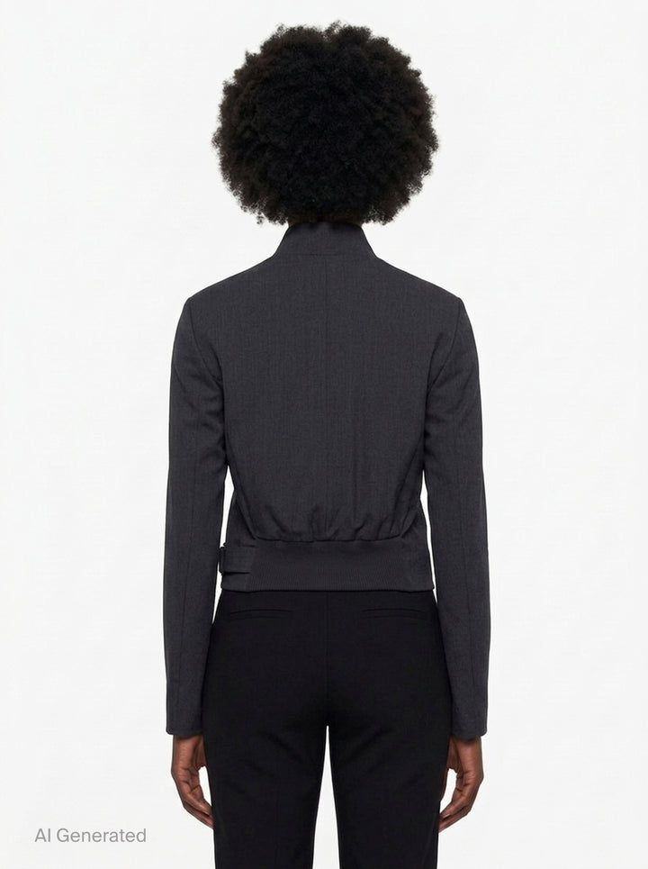 Wool Double-Breasted Blazer | Open YY | Club21 - back