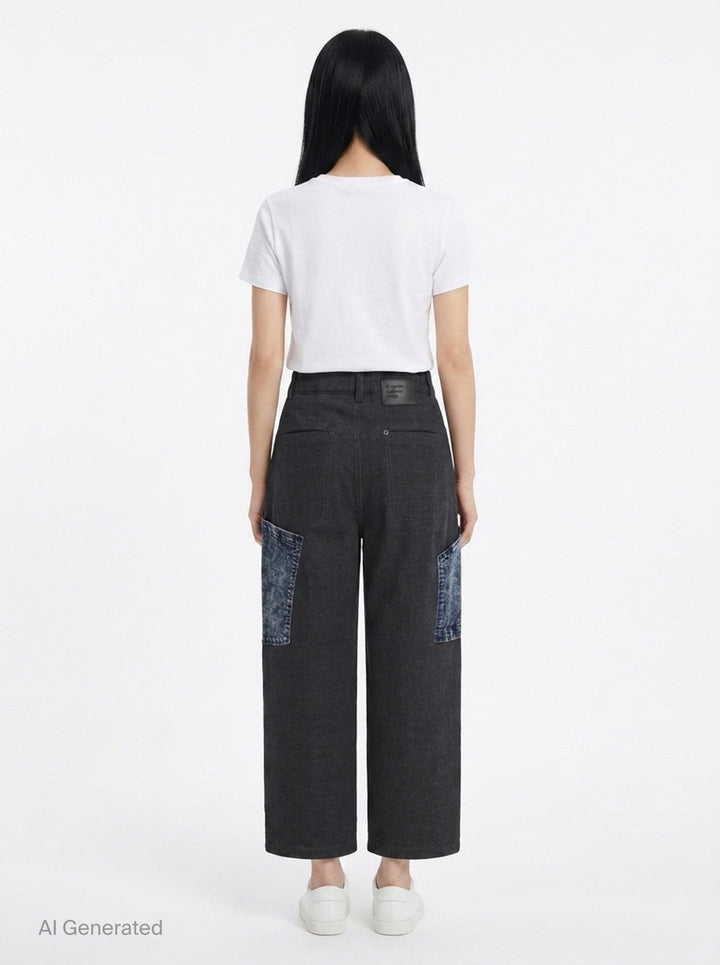 Denim Patch Brushed Jeans | Ordinary Couture Code | Club21 - back