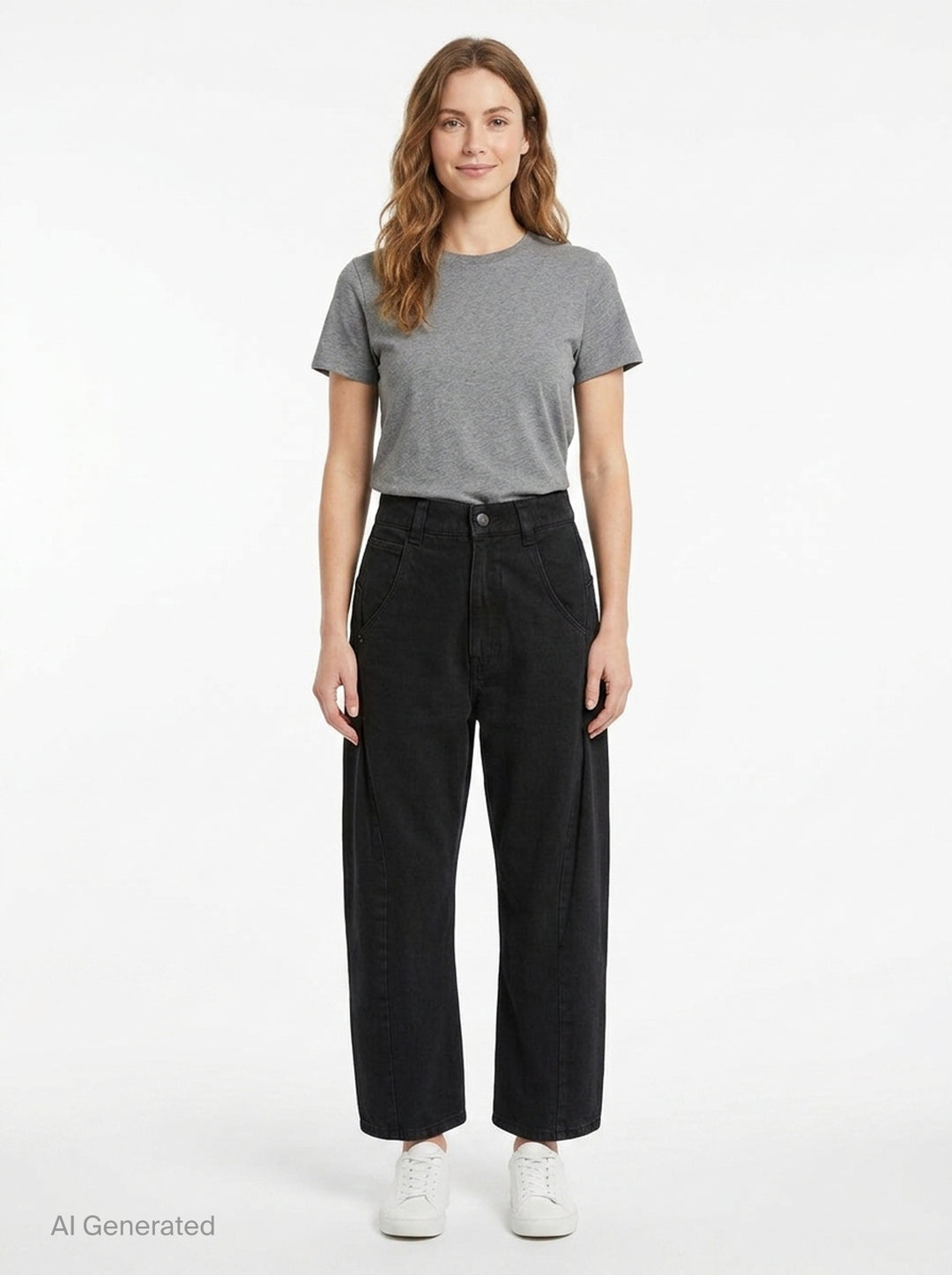 Denim Slash Ankle Pants | Ordinary Couture Code | Club21 - front