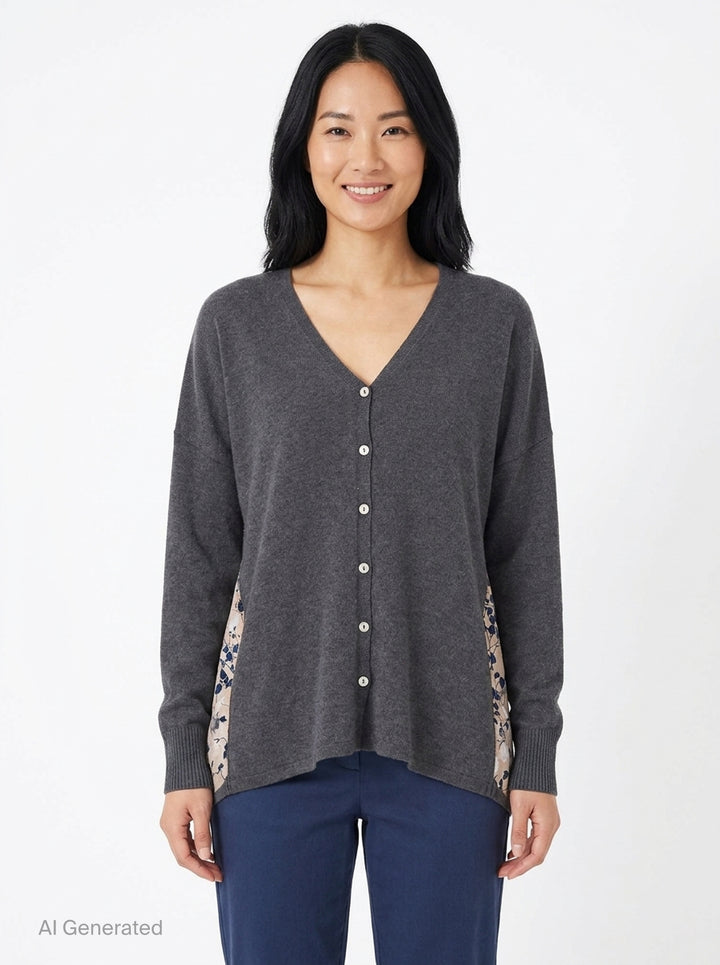Floral Panel Wool Cardigan | Pierre-Louis Mascia | Club21 - front