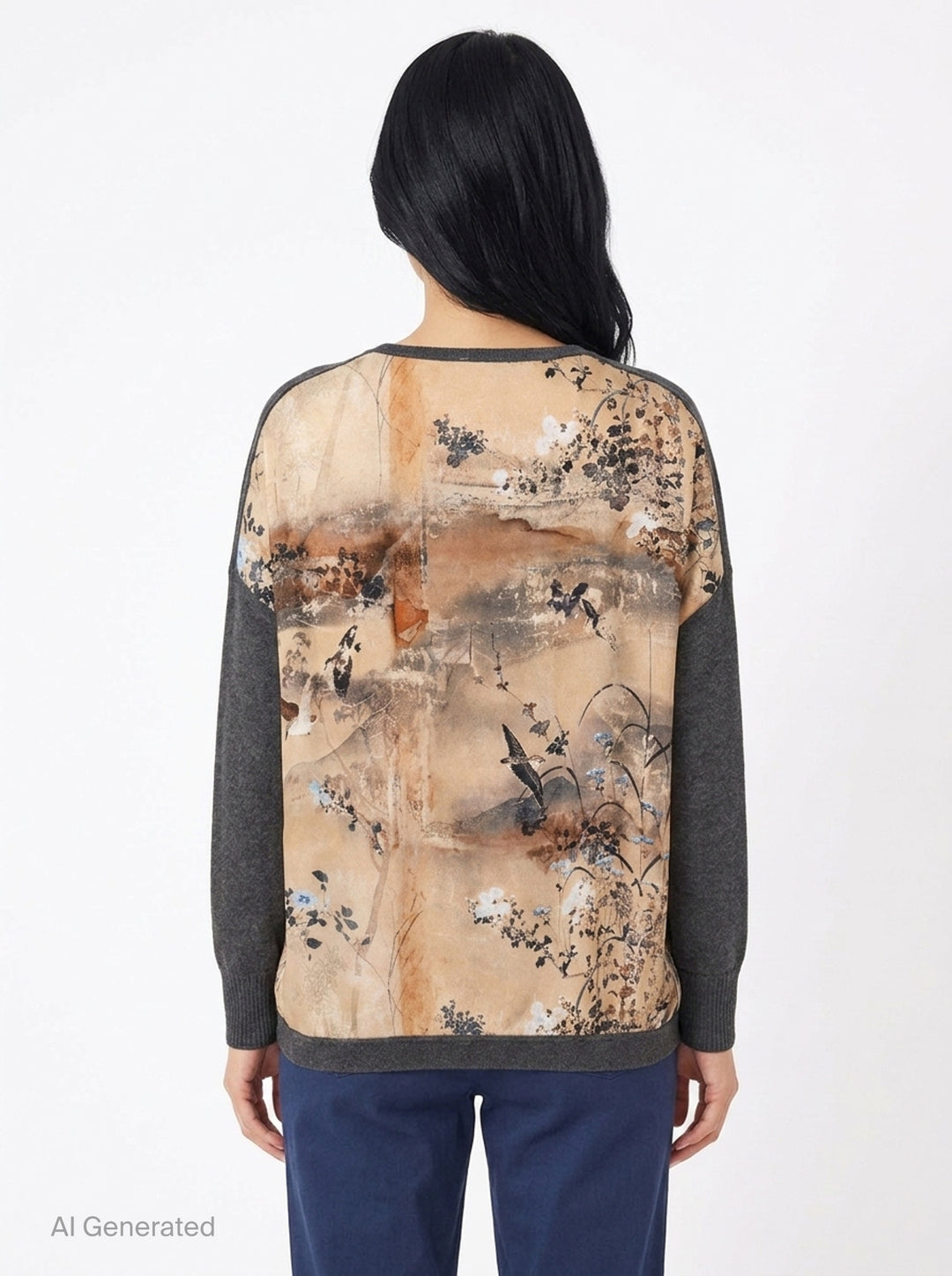 Floral Panel Wool Cardigan | Pierre-Louis Mascia | Club21 - back