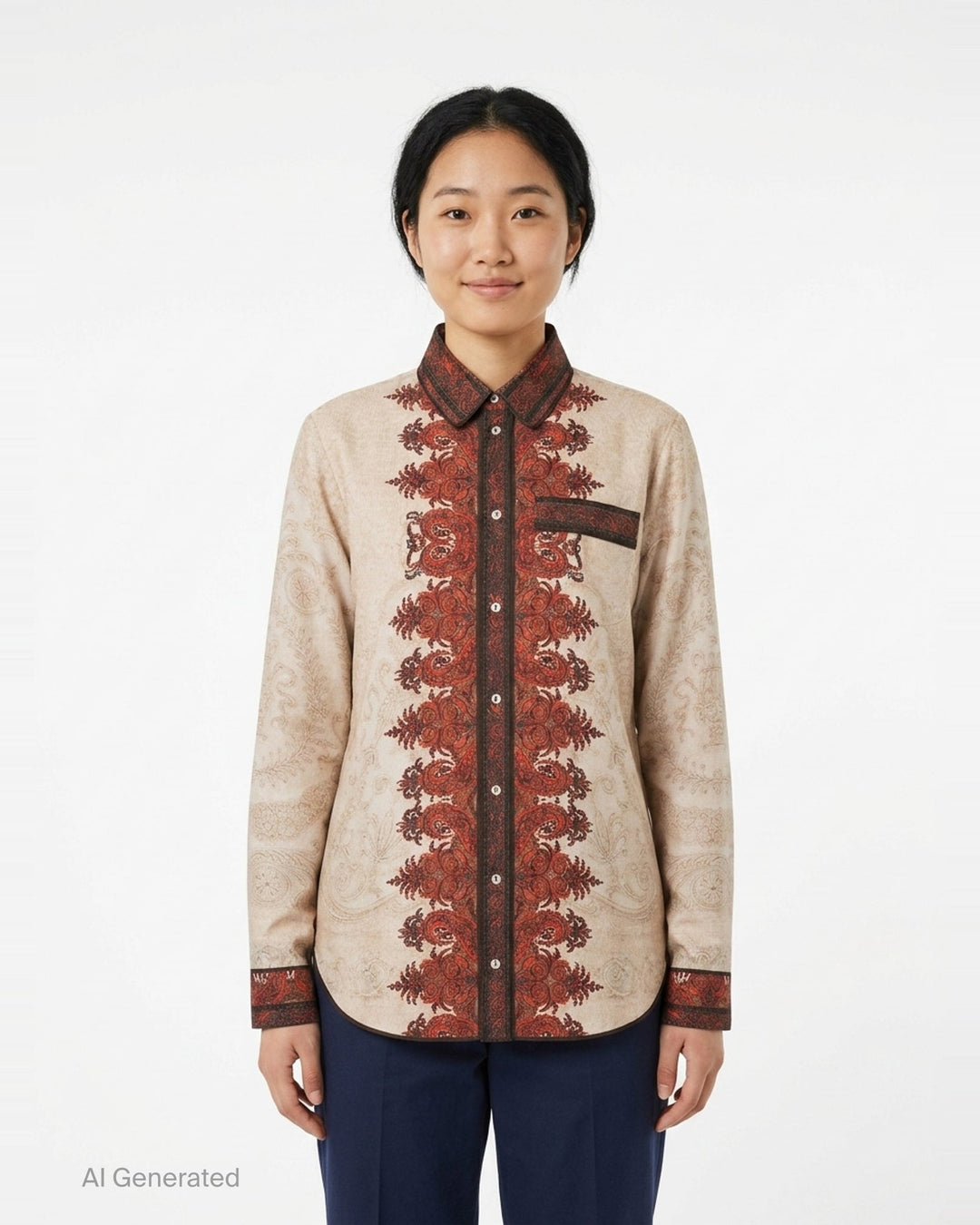 Floral Print Long Sleeve Shirt | Pierre-Louis Mascia | Club21 - front