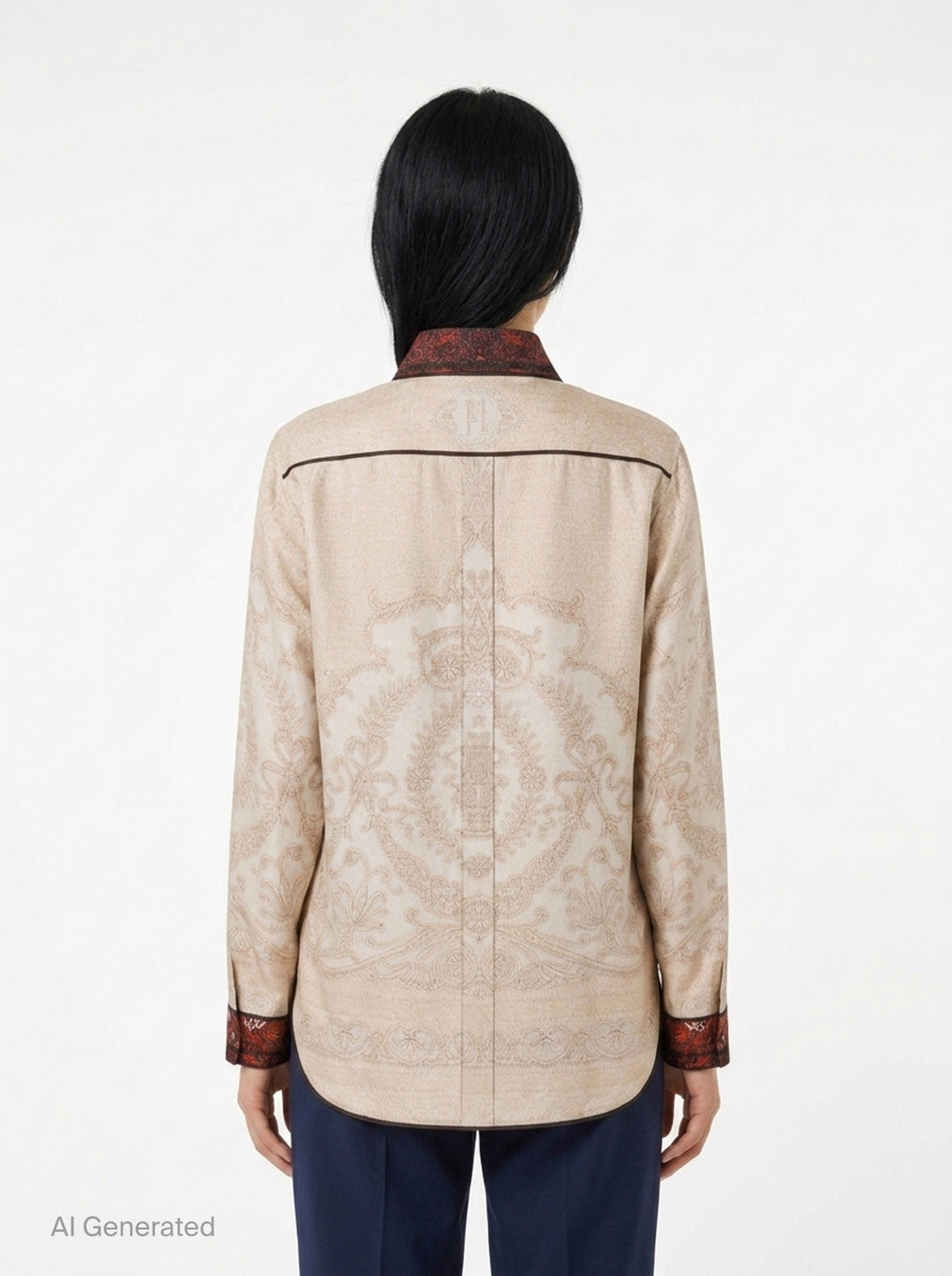 Floral Print Long Sleeve Shirt | Pierre-Louis Mascia | Club21 - back