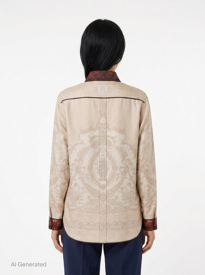 Floral Print Long Sleeve Shirt | Pierre-Louis Mascia | Club21 - back