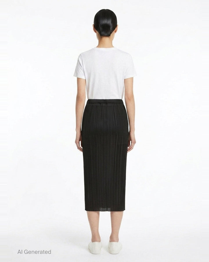Basics Pleated Midi Skirt | Pleats Please Issey Miyake | Club21 - back