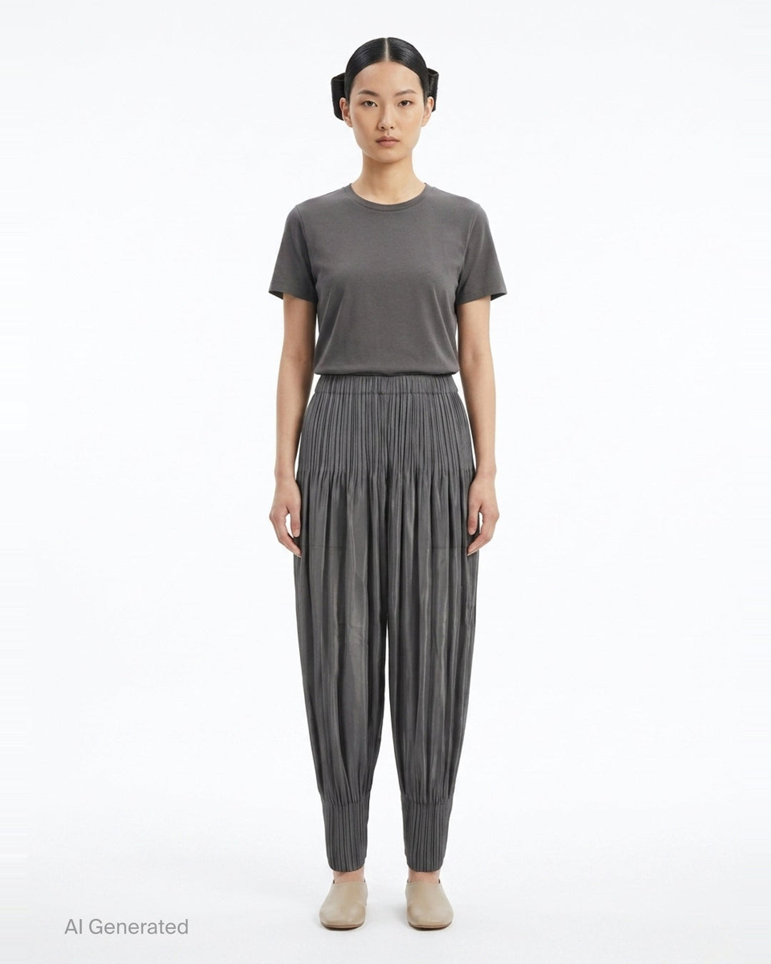 Fluffy Basics Pleated Pants | Pleats Please Issey Miyake | Club21 - front