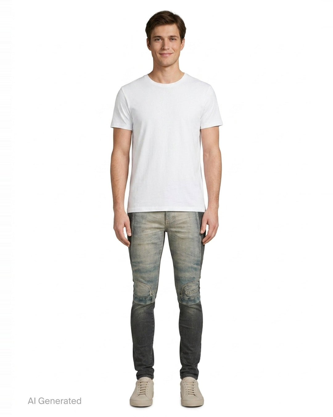 Skinny Upside Down Jeans | Purple | Club21 - front