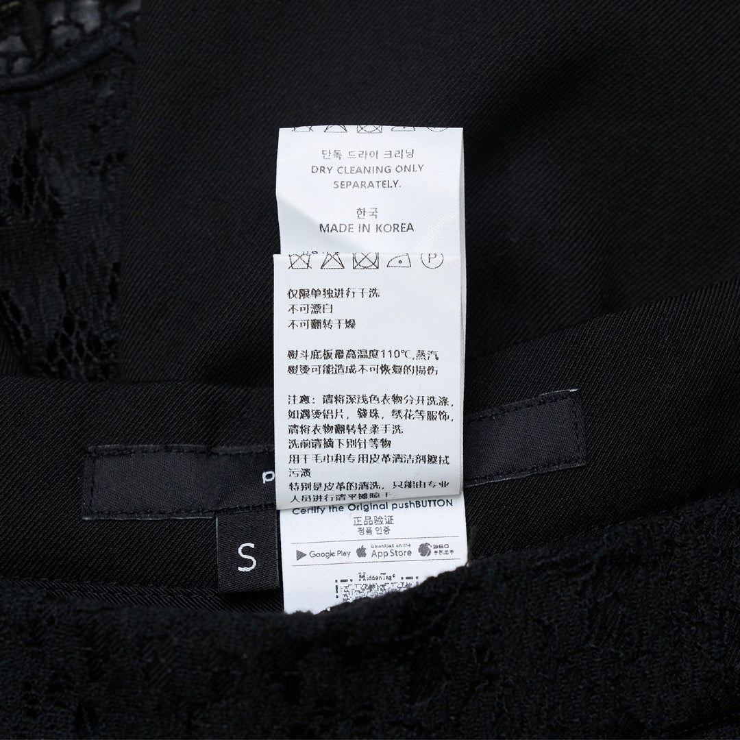 Club21 - pushBUTTON - Black Front Pleated Skort - SHORTS - Black