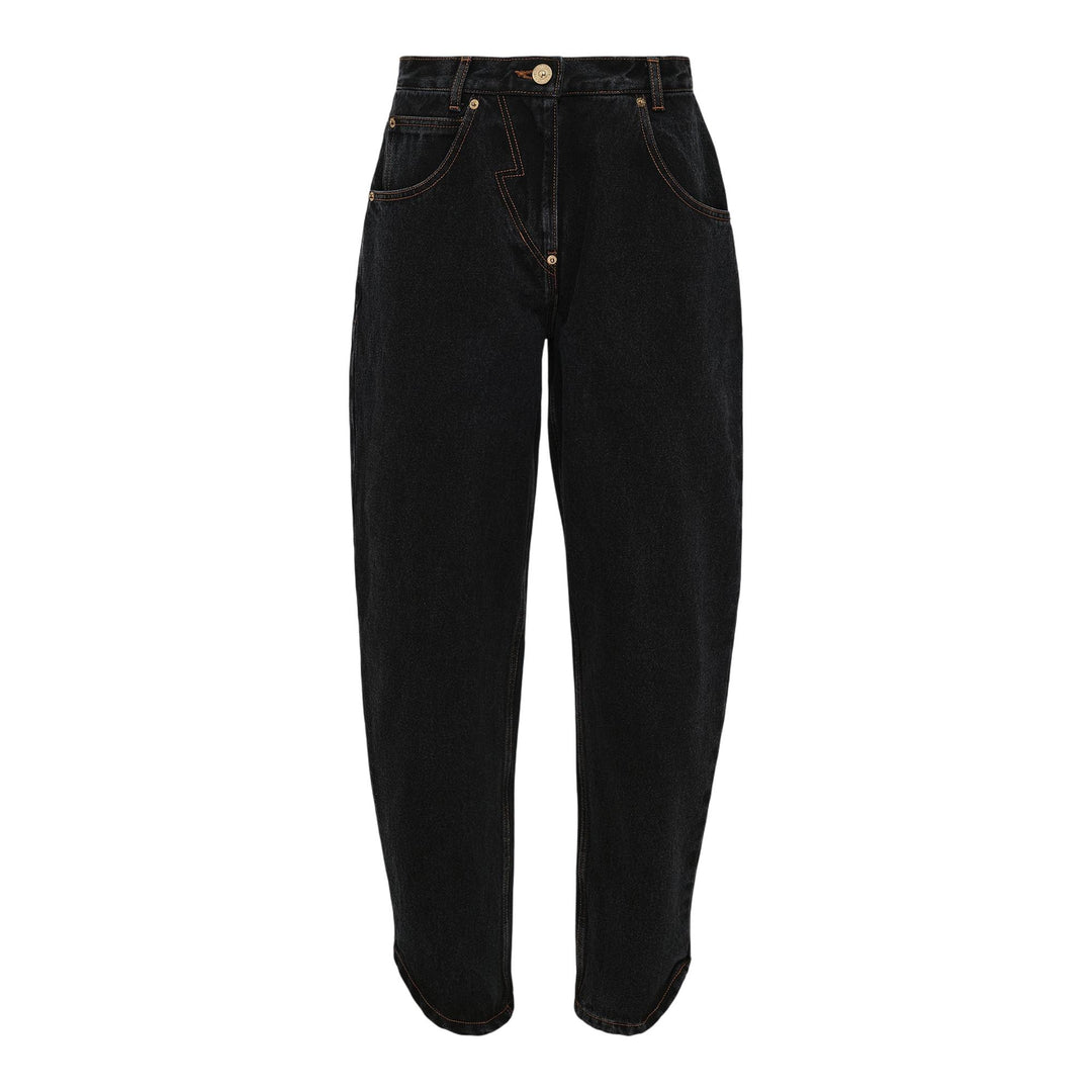 Club21 - pushBUTTON - Black Tapered Jeans - JEANS - Black