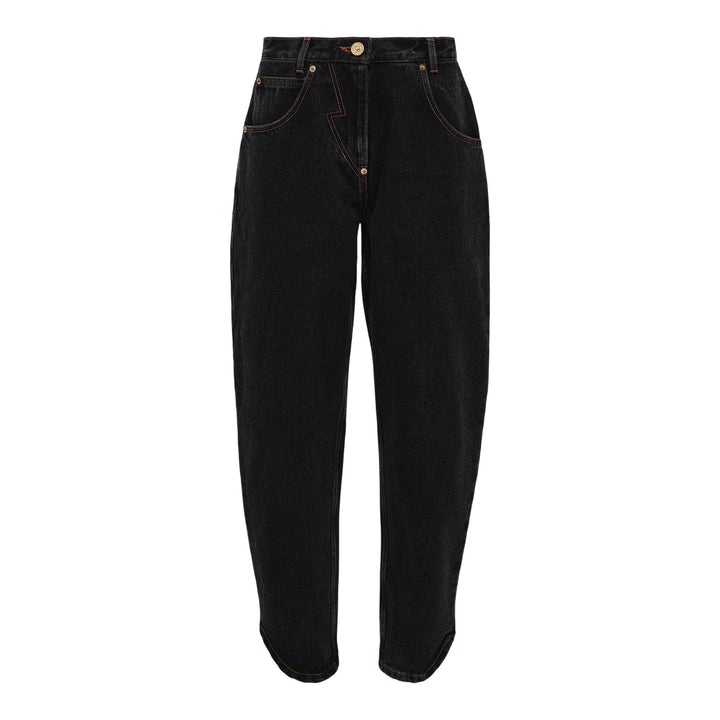 Club21 - pushBUTTON - Black Tapered Jeans - JEANS - Black