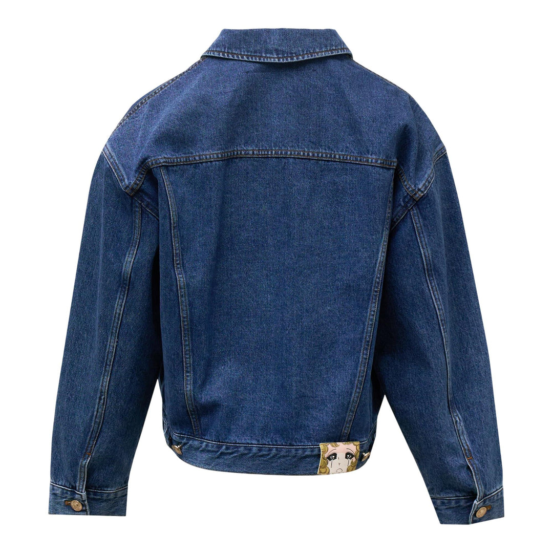 Club21 - pushBUTTON - Blue Bra Print Denim Jacket - JACKETS - Denim