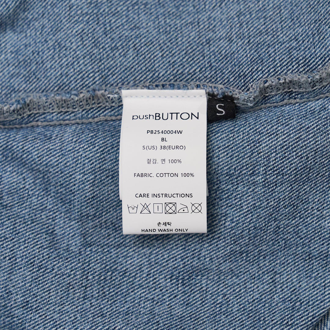 Club21 - pushBUTTON - Blue Bra Print Denim Jacket - JACKETS - Denim