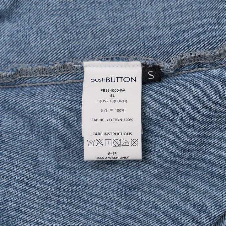 Club21 - pushBUTTON - Blue Bra Print Denim Jacket - JACKETS - Denim