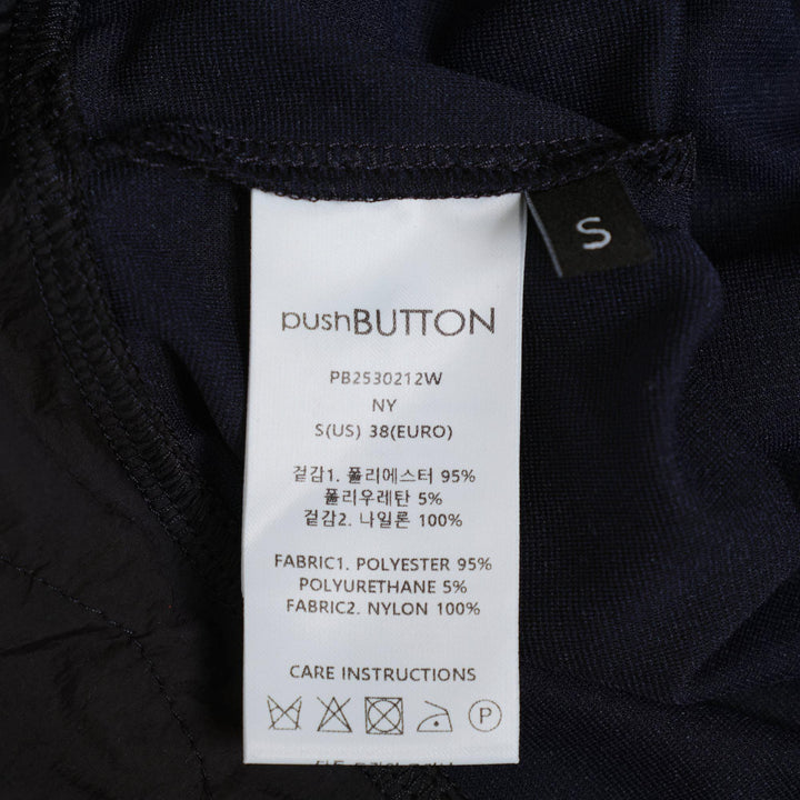 Club21 - pushBUTTON - Navy Flower Hem Top - CARDIGANS - Navy