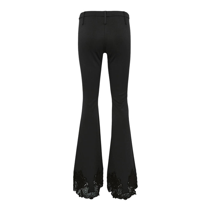Club21 - pushBUTTON - Push-Skull Lace Hem Jersey Pants - PANTS - Black