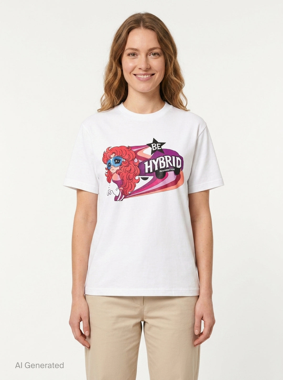 Be Hybrid Graphic Tee | pushBUTTON | Club21 - front