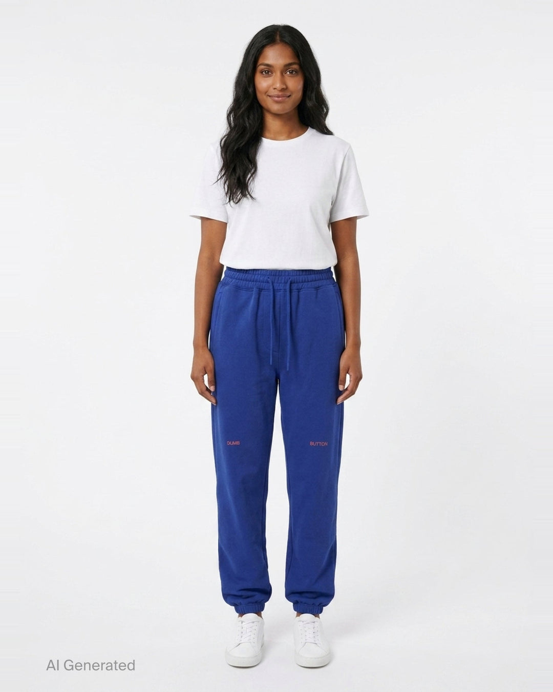 Blue Logo Jogger Pants | pushBUTTON | Club21 - front