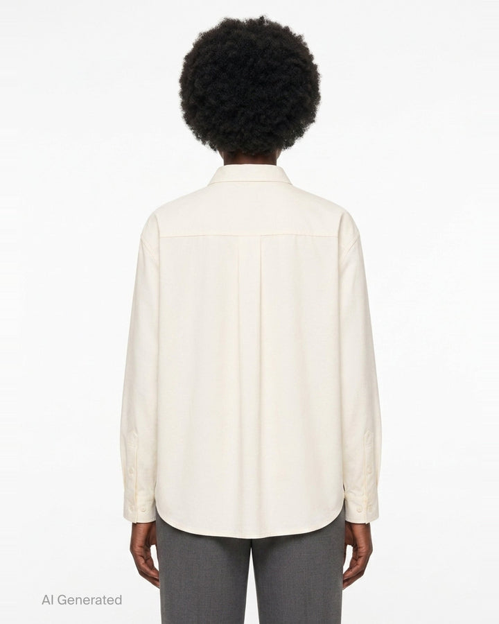 Ivory Bow Tie Shirt | pushBUTTON | Club21 - back