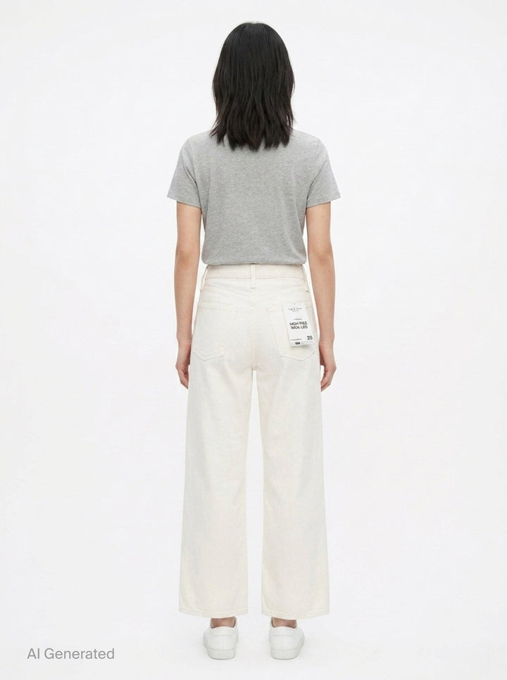 Ankle Wide Jeans | rag & bone | Club21 - back