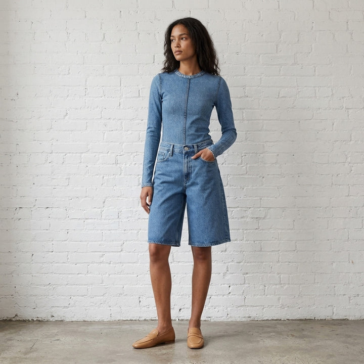 Ariel Denim Bermuda Shorts | rag & bone | Club21 - lifestyle
