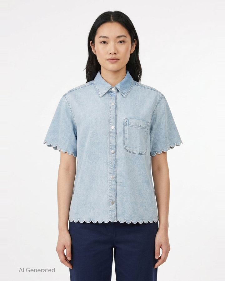 Christina Short Sleeve Shirt | rag & bone | Club21 - front