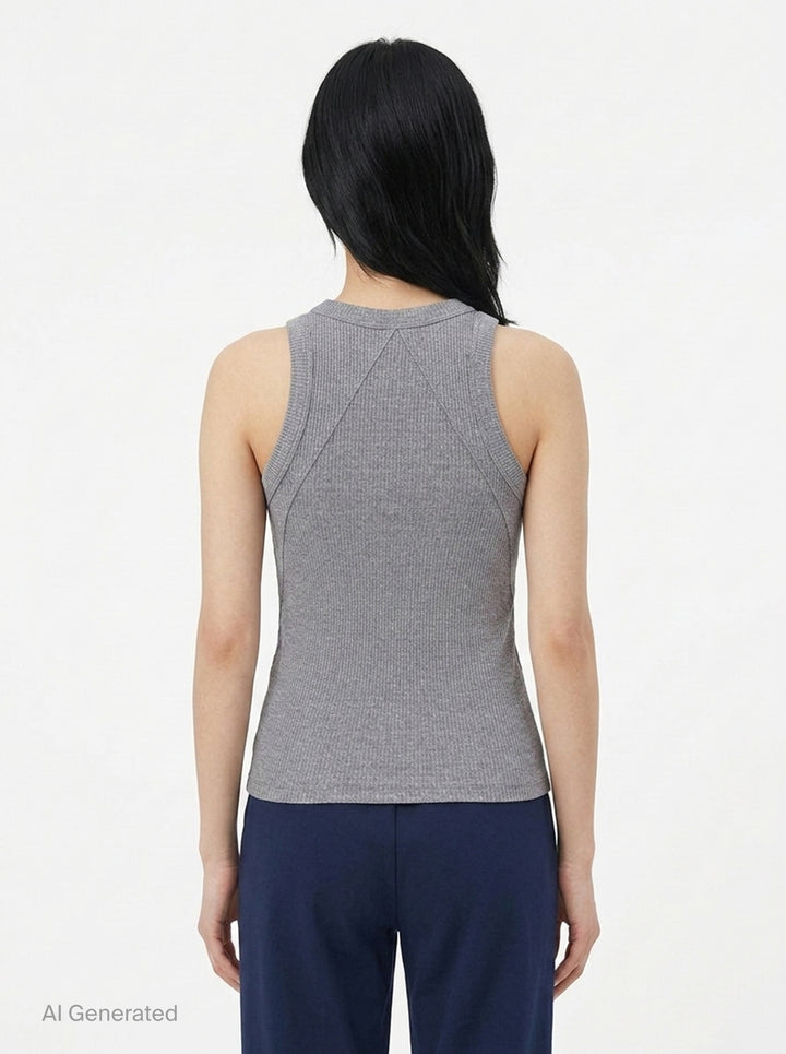 Essential Rib Heather Tank | rag & bone | Club21 - back