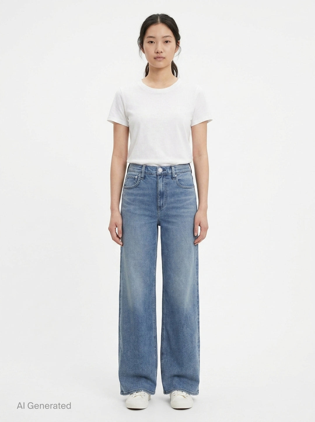 Flexi Andi Full Wide Jeans | rag & bone | Club21 - front