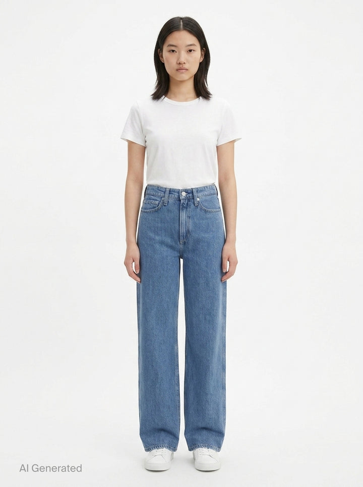 Logan Wide Leg Jeans | rag & bone | Club21 - front