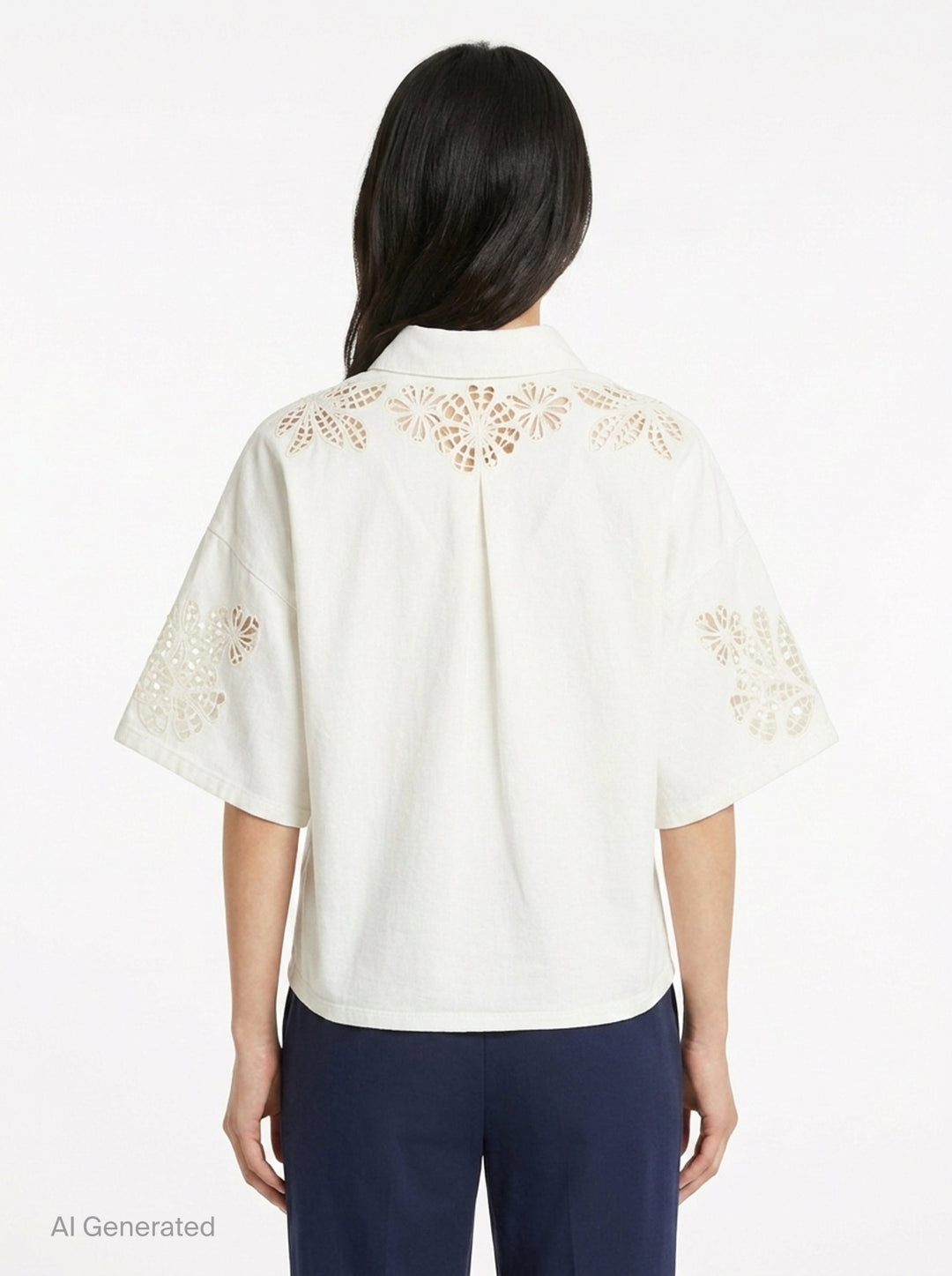 Lucy Lace Popover Top | rag & bone | Club21 - back