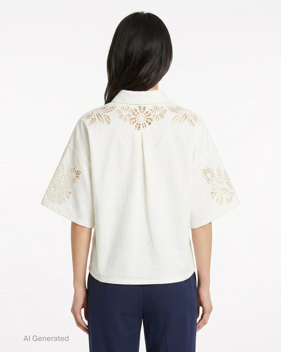 Lucy Lace Popover Top | rag & bone | Club21 - back