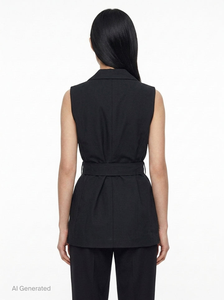 Mandi Belted Vest | rag & bone | Club21 - back