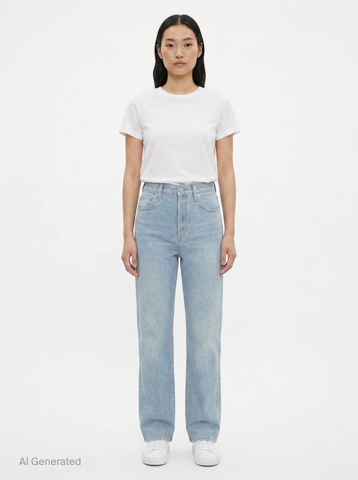 Miramar Ankle Straight Jeans | rag & bone | Club21 - front