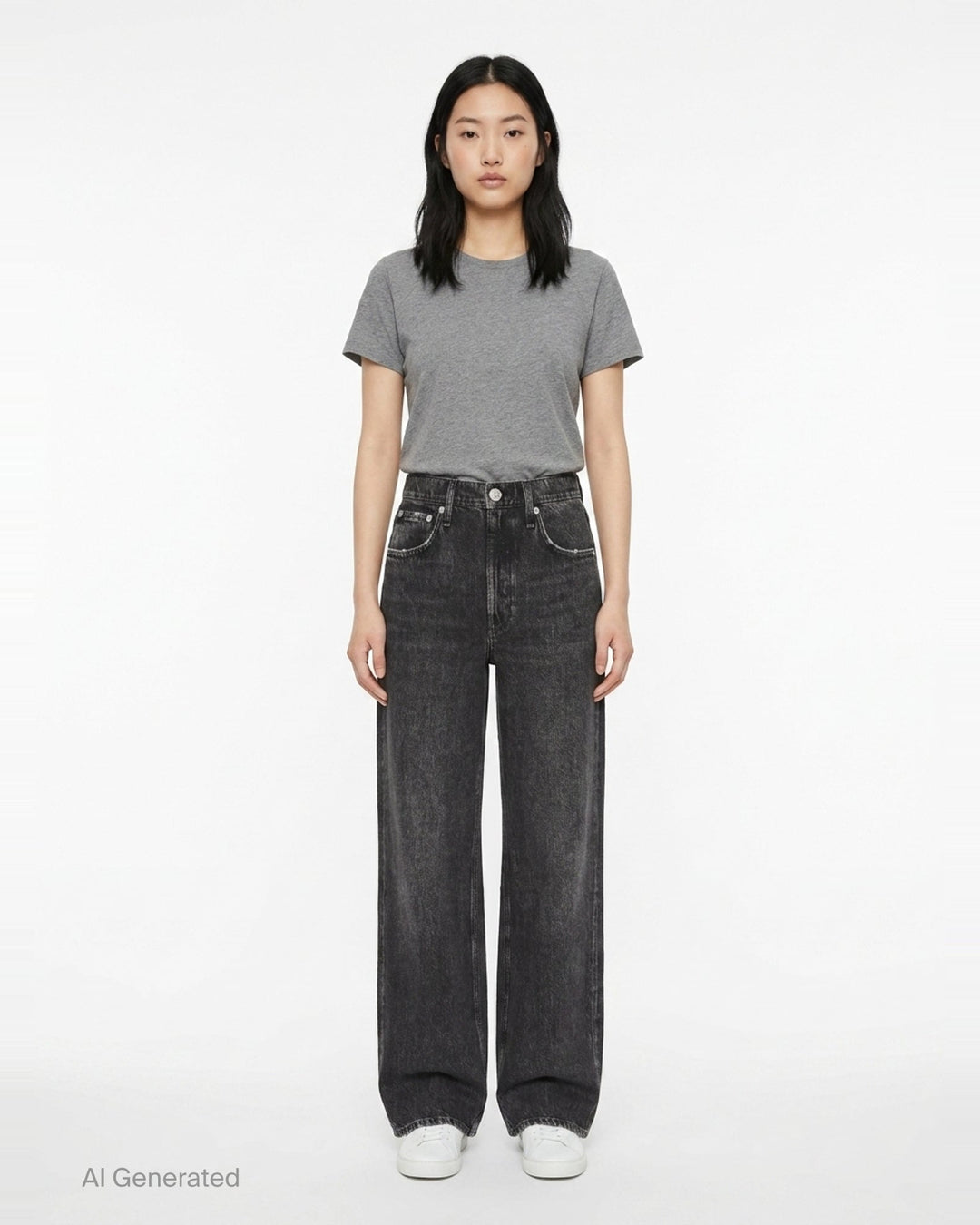 Miramar Ankle Wide-Leg Jeans | rag & bone | Club21 - front