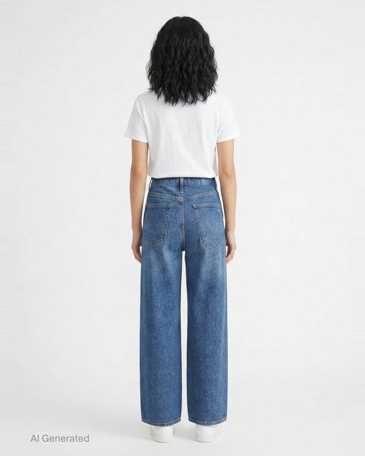 Miramar Ankle Wide-Leg Jeans | rag & bone | Club21 - back