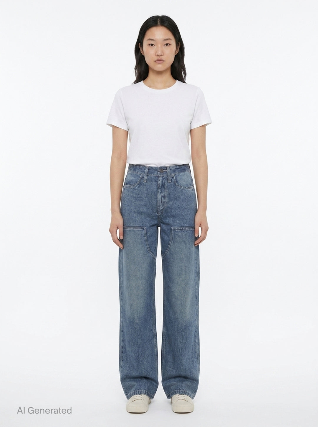 Miramar Carpenter Wide-Leg Jeans | rag & bone | Club21 - front