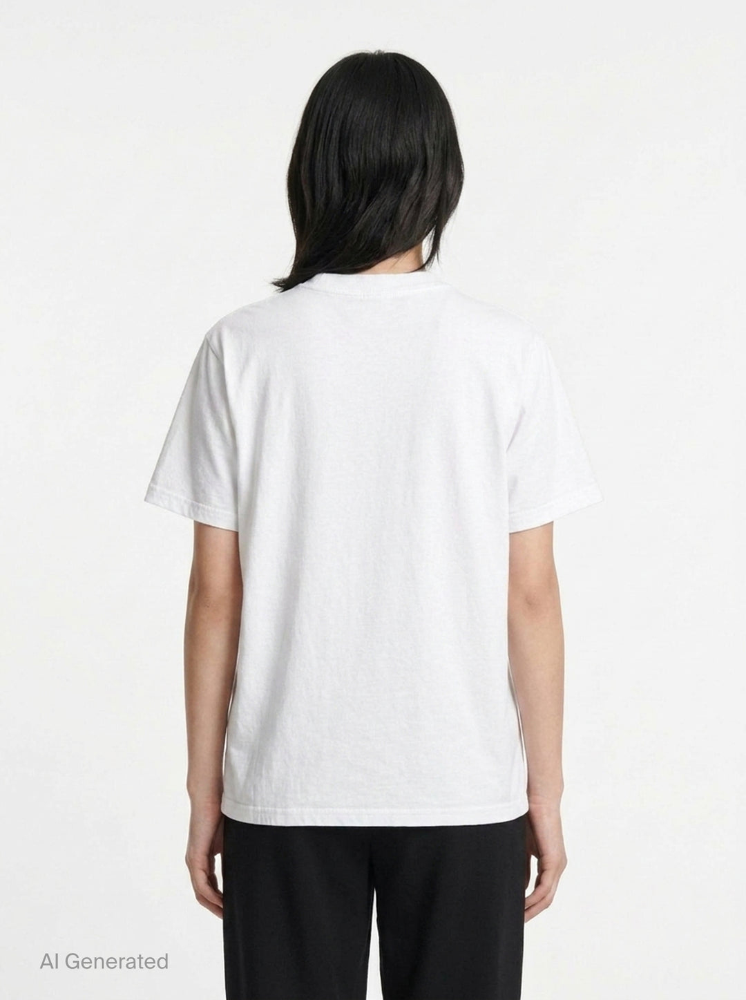 rag & bone Miramar Cotton Graphic Tee in white with varsity-script logo and tiger-stripe print detail on the chest - back