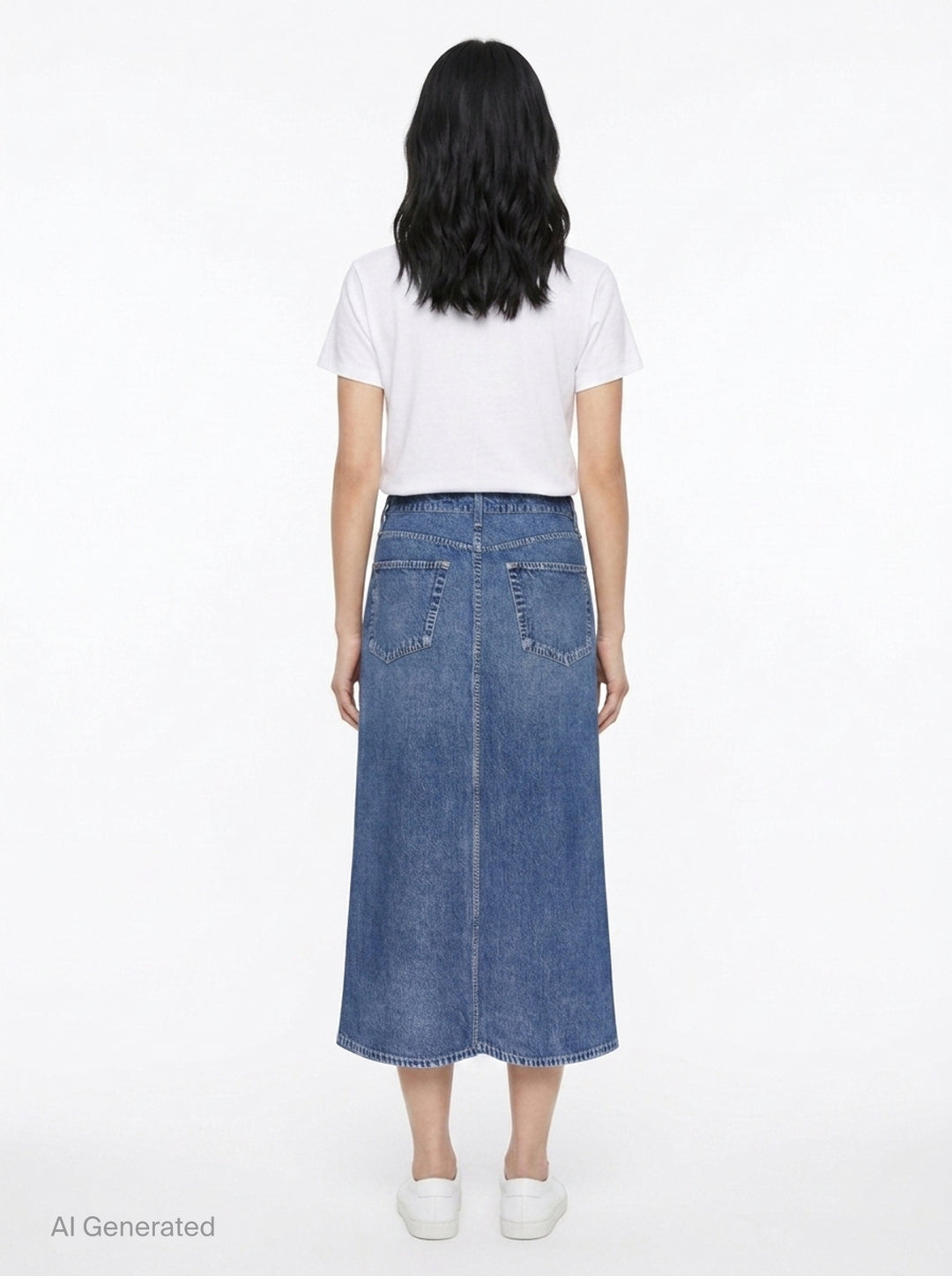 Miramar Denim Midi Skirt | rag & bone | Club21 - back