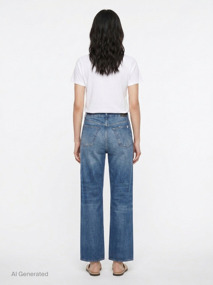 Miramar Shea High-Rise Ankle Jeans | rag & bone | Club21 - back