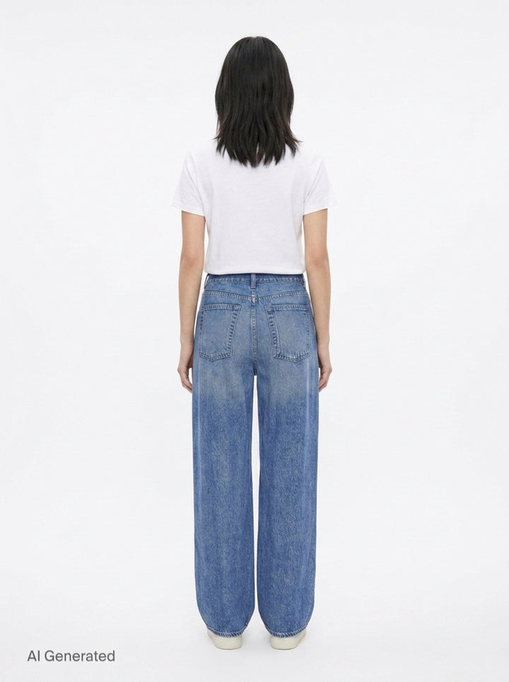Miramar Slink Wide Leg Jeans | rag & bone | Club21 - back