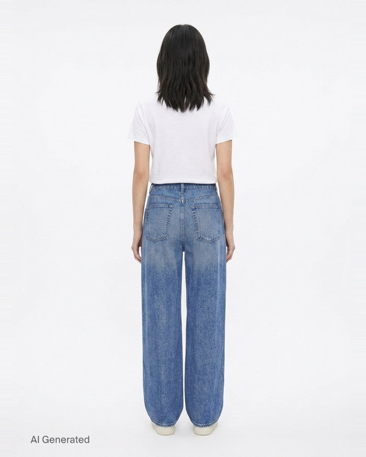 Miramar Slink Wide Leg Jeans | rag & bone | Club21 - back