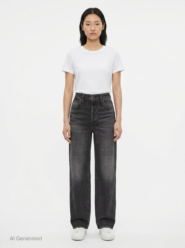 Miramar Wide Leg Jeans | rag & bone | Club21 - front