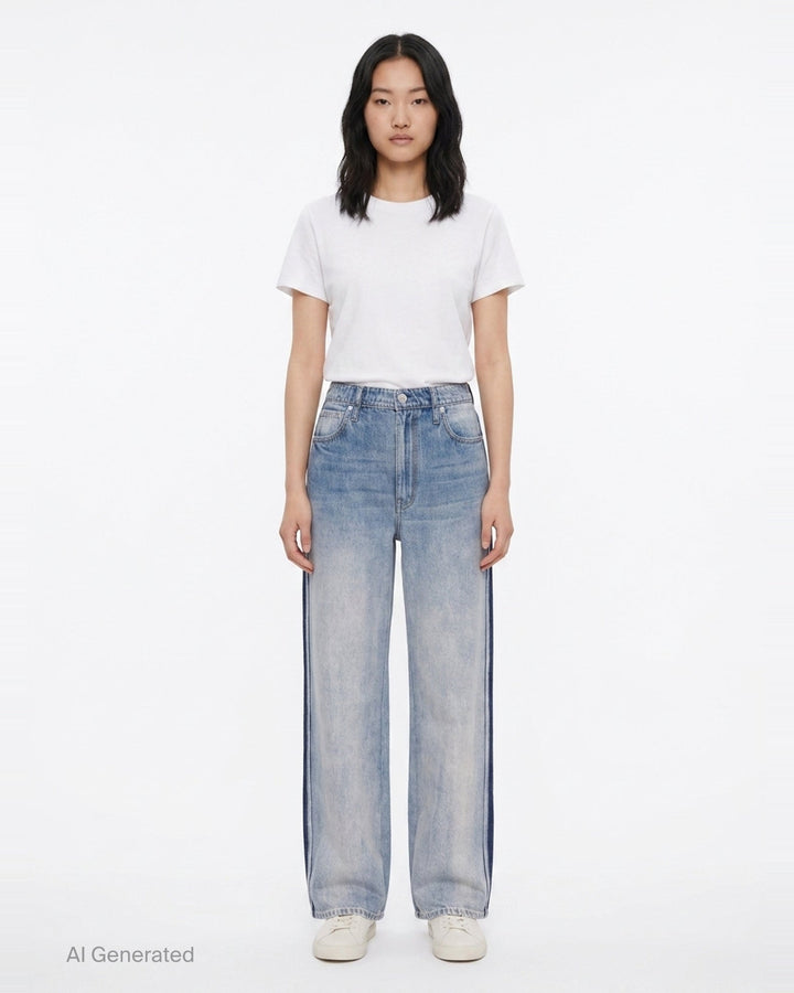 Miramar Wide Leg Jeans | rag & bone | Club21 - front