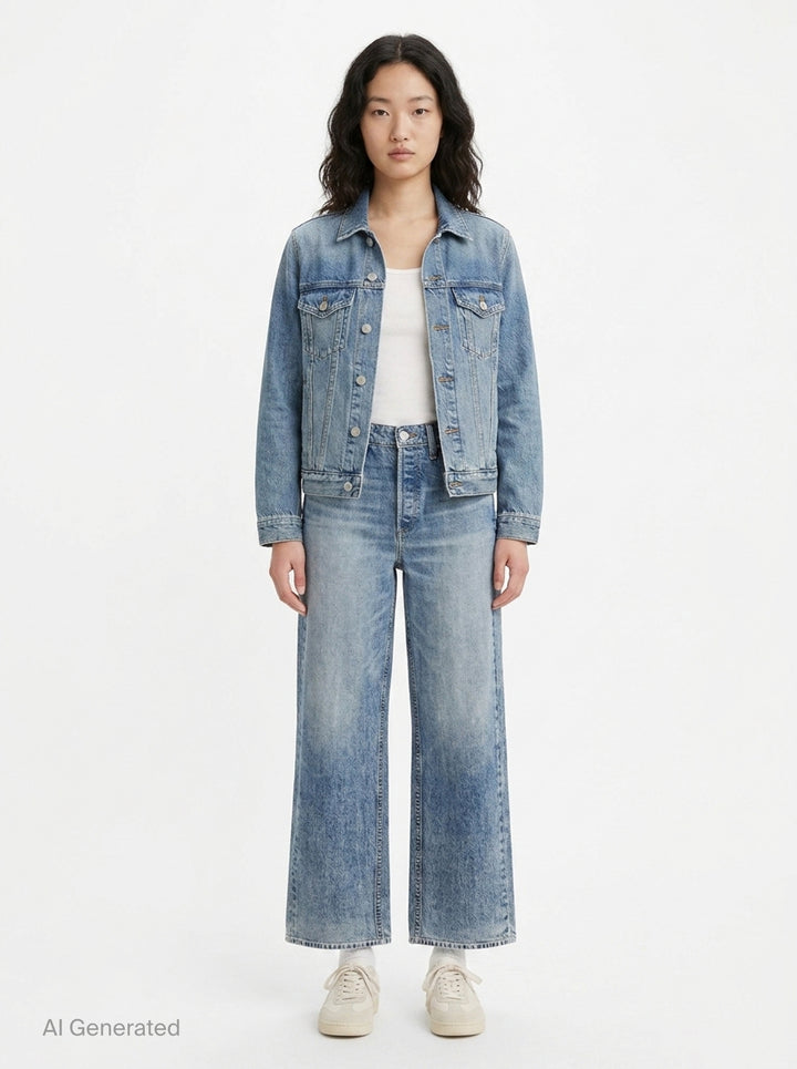 Miramar Wide Leg Jeans | rag & bone | Club21 - front