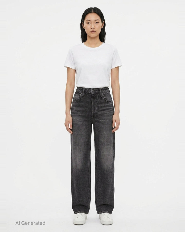 Miramar Wide Leg Jeans | rag & bone | Club21 - front