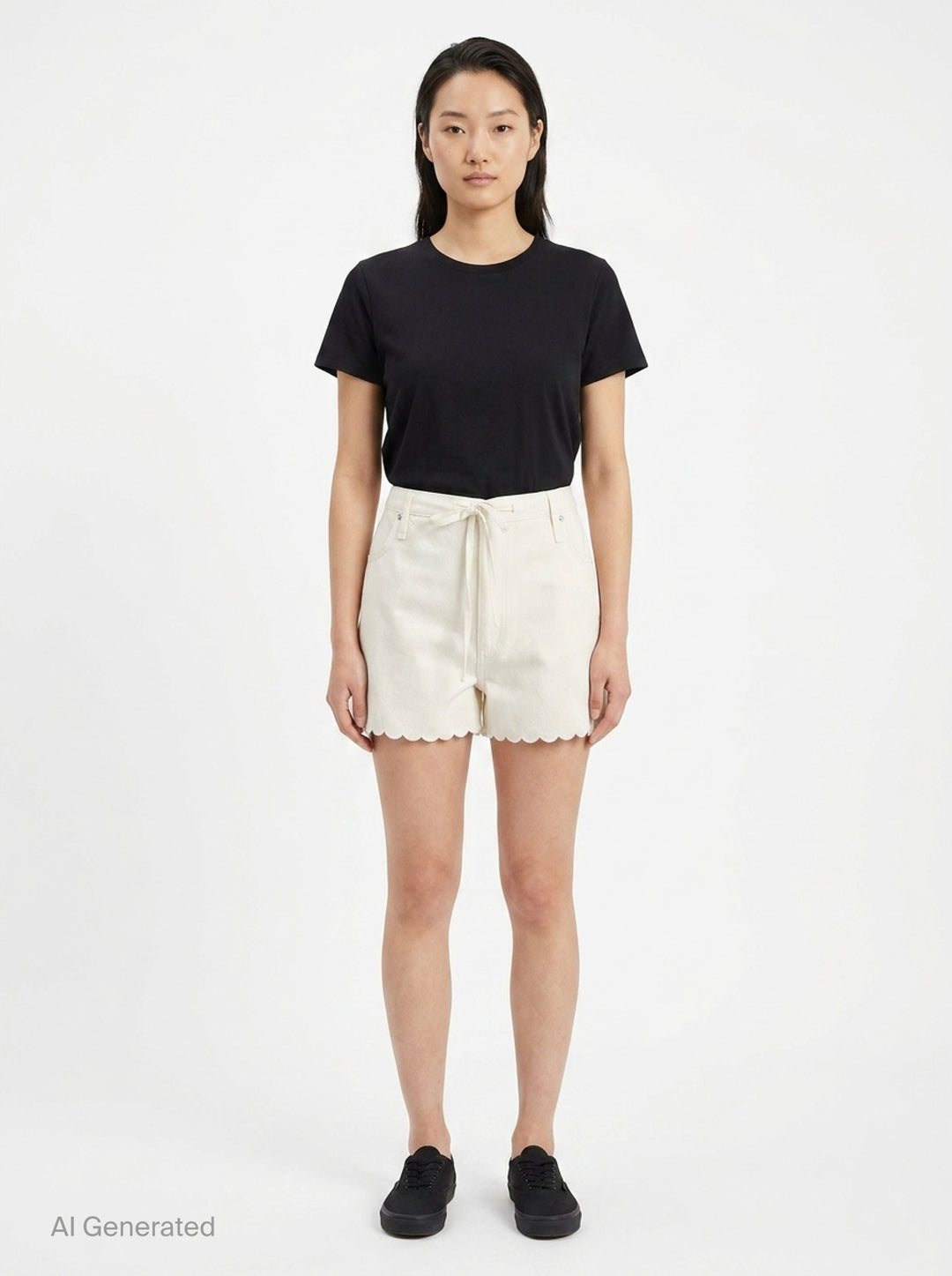Nolan Scallop Hem Shorts | rag & bone | Club21 - front