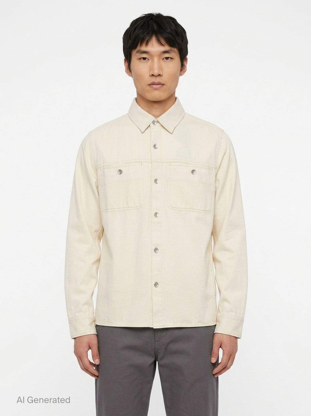 Overdyed Workwear Long Sleeve Shirt | rag & bone | Club21 - front