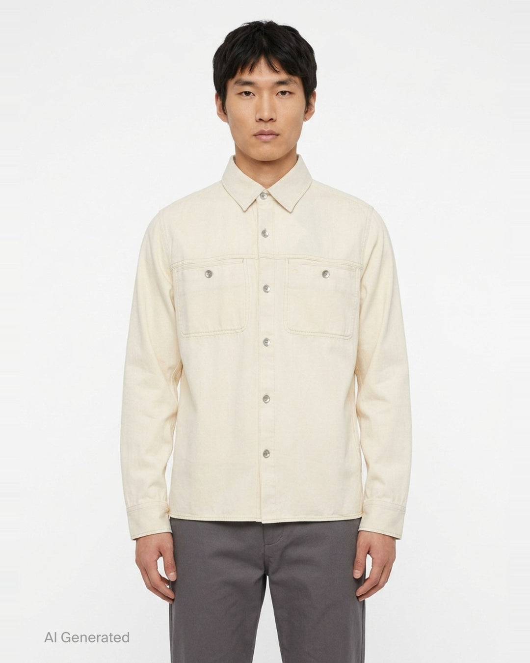 Overdyed Workwear Long Sleeve Shirt | rag & bone | Club21 - front