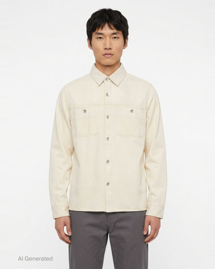 Overdyed Workwear Long Sleeve Shirt | rag & bone | Club21 - front